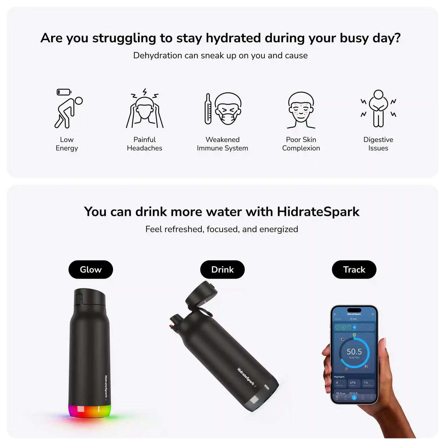 32 oz HidrateSpark PRO
