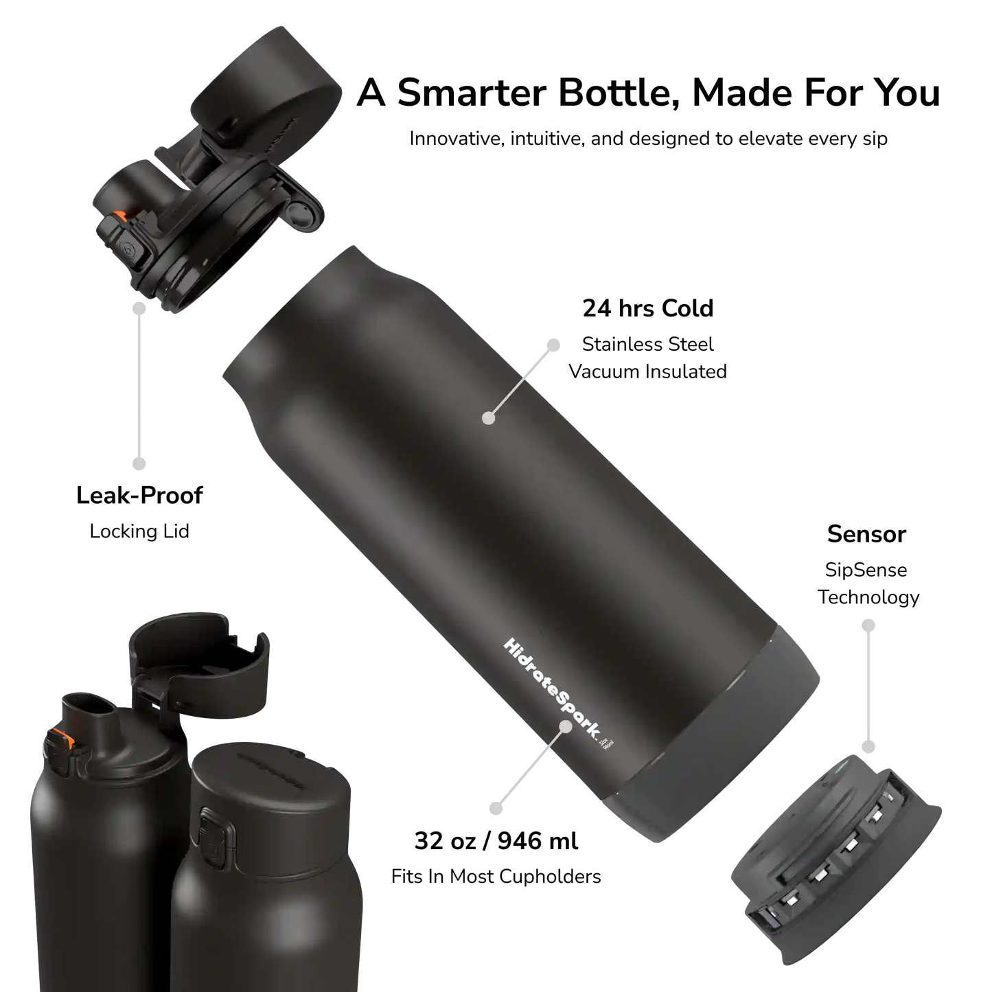 32 oz HidrateSpark PRO