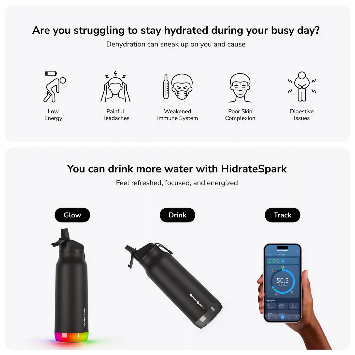 32 oz HidrateSpark PRO