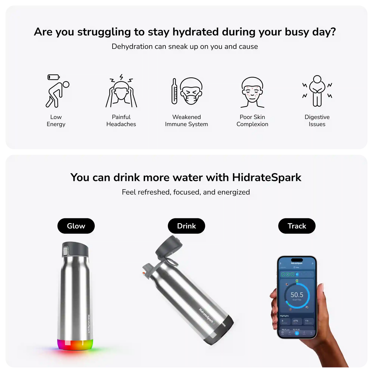 32 oz HidrateSpark PRO