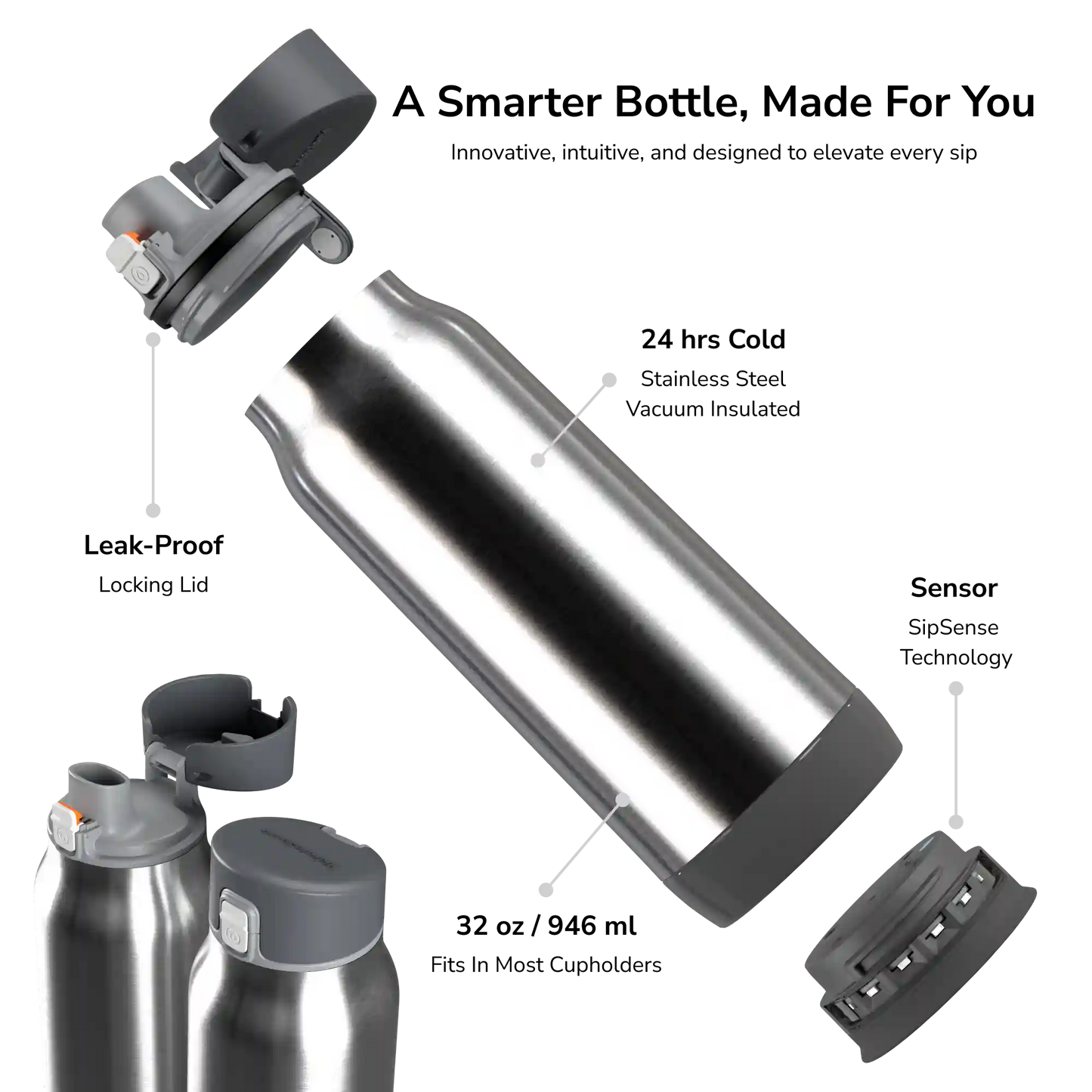 32 oz HidrateSpark PRO