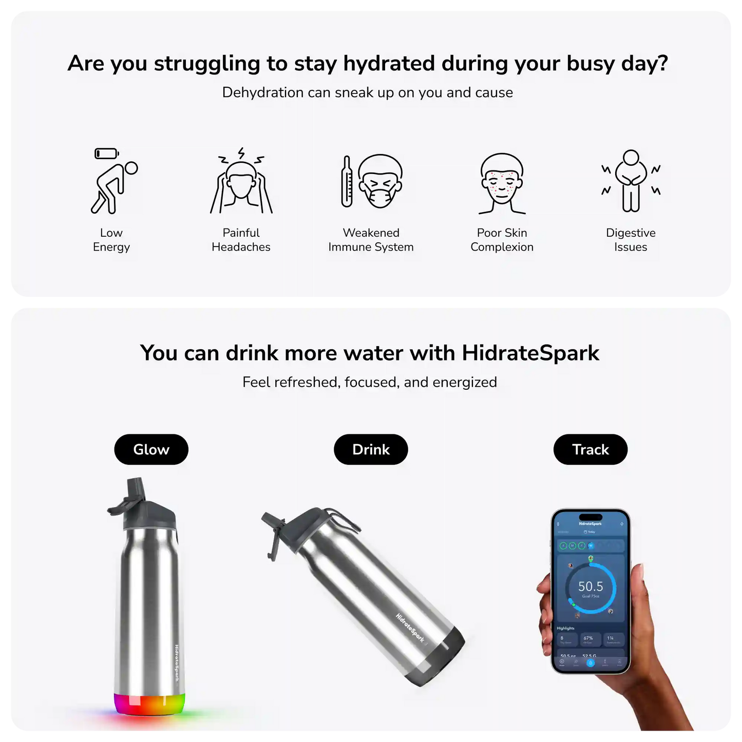 32 oz HidrateSpark PRO