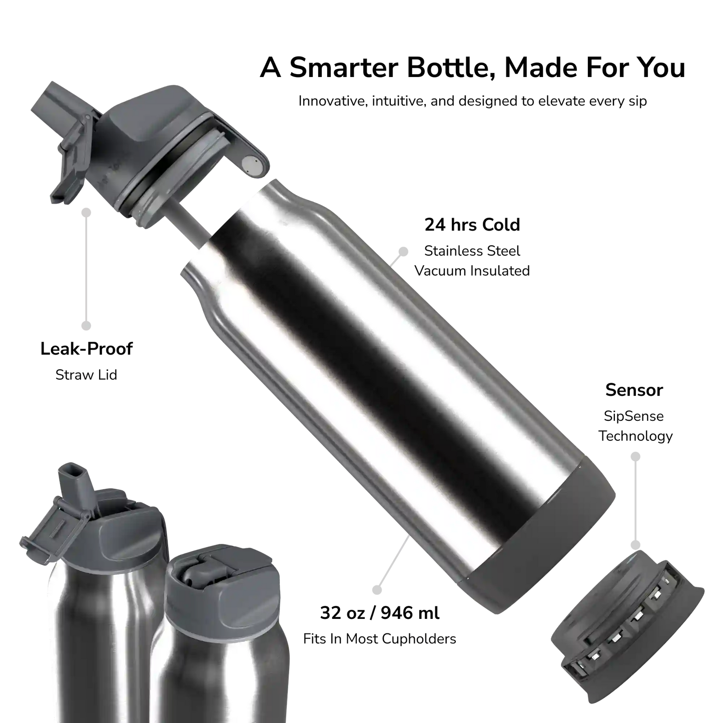 32 oz HidrateSpark PRO